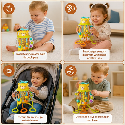 Pull-Along Baby Rattle – Cute Educational Toy for Early Development
