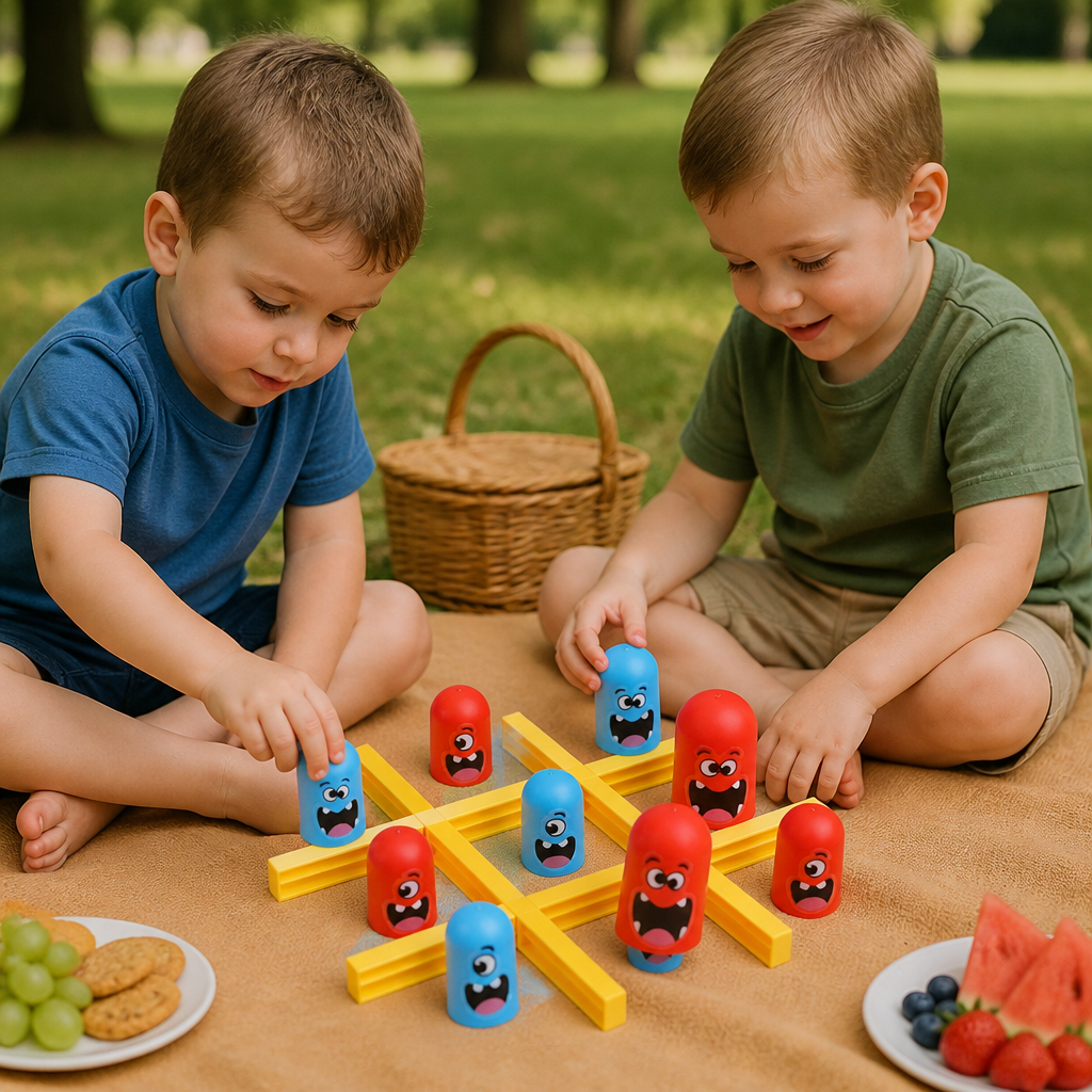 Monster Tic-Tac-Toe Board Game for Kids – Fun 2-Player Strategy Game