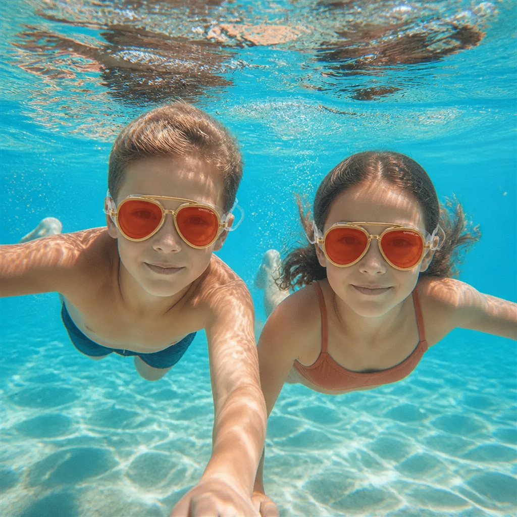 Pro Aviator Swim Goggles – UV400 Protection, Anti-Fog & Full Coverage Fit