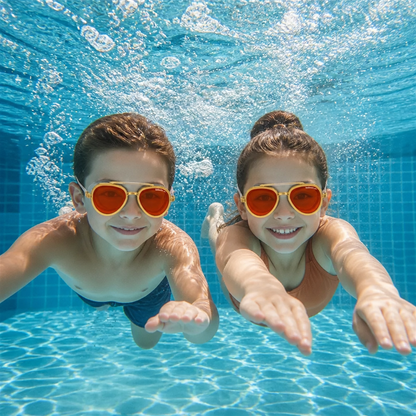 Pro Aviator Swim Goggles – UV400 Protection, Anti-Fog & Full Coverage Fit
