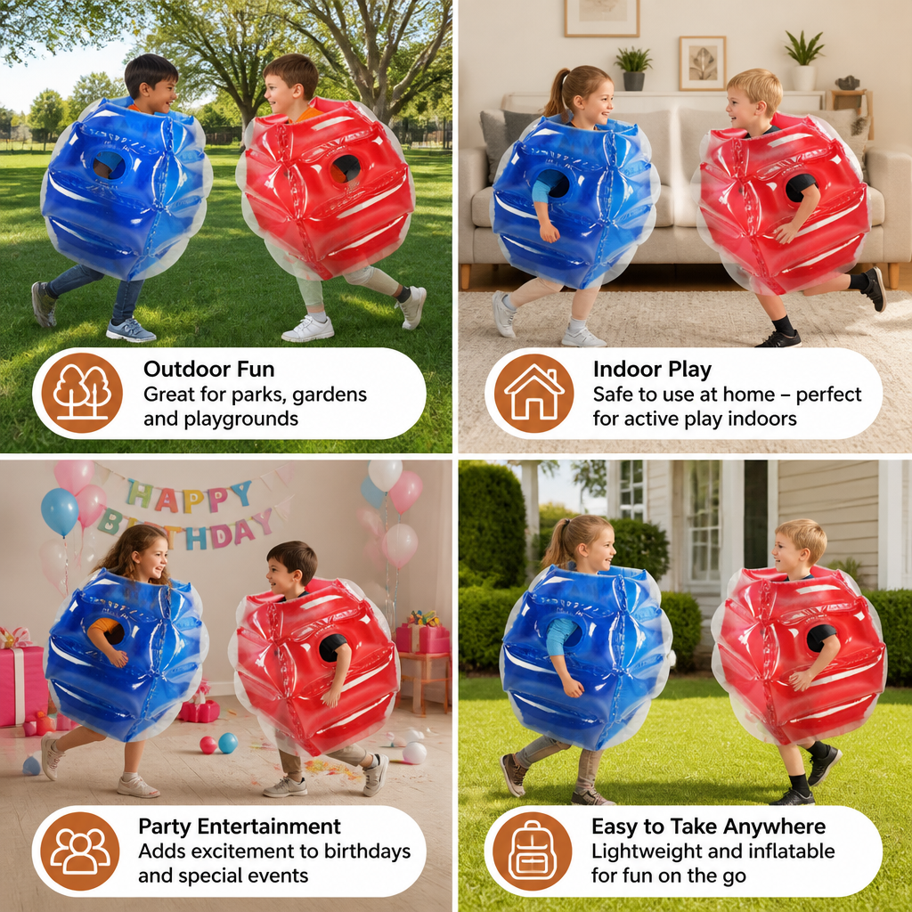 Inflatable Bumper Ball Suit for Kids – 2 Player Outdoor Collision Game