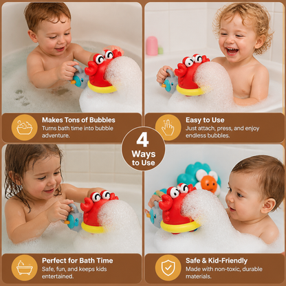 Cute Bubble Bath Toy for Kids – Automatic Foam Maker for Water & Bath Fun