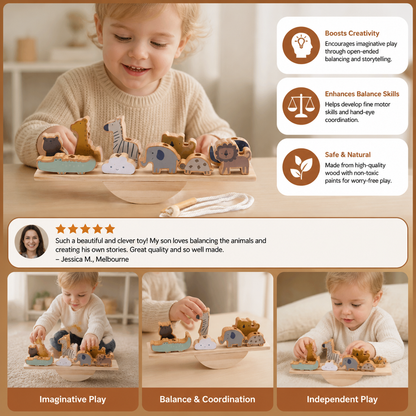 Montessori Wooden Seesaw Toy