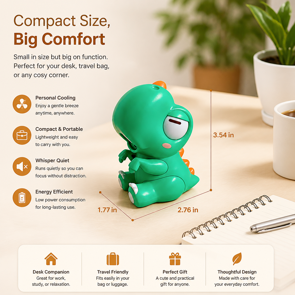 Cute Animal Mug Cooling Fan