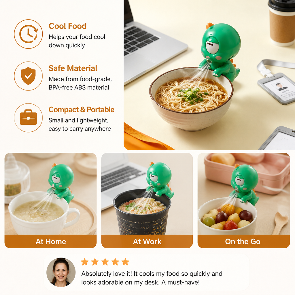 Cute Animal Mug Cooling Fan