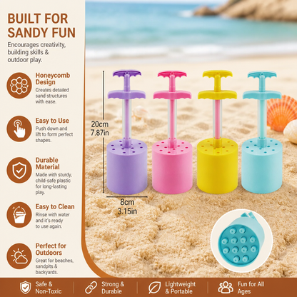 Honeycomb Sand Castle Maker – Sand Mold for Kids