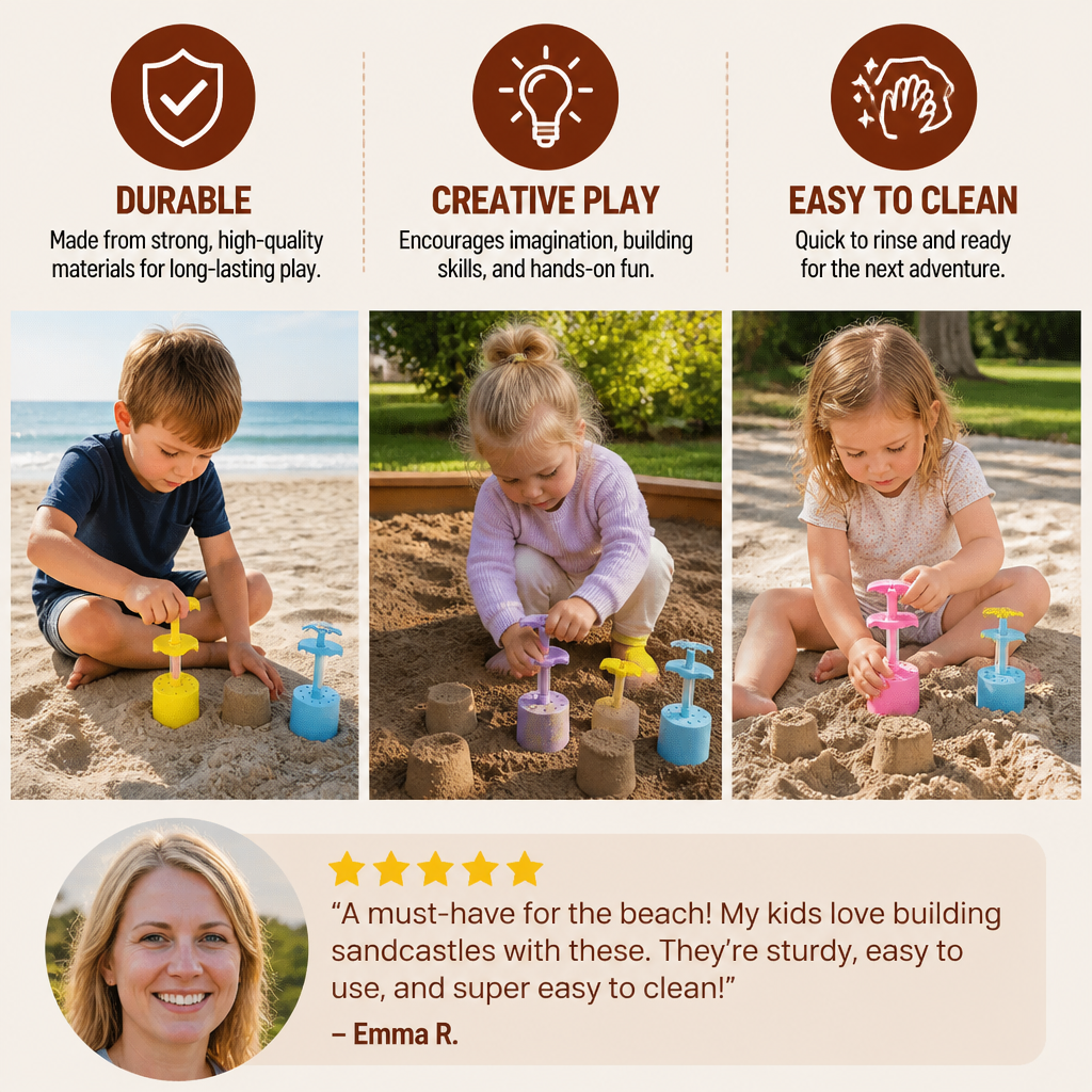 Honeycomb Sand Castle Maker – Sand Mold for Kids