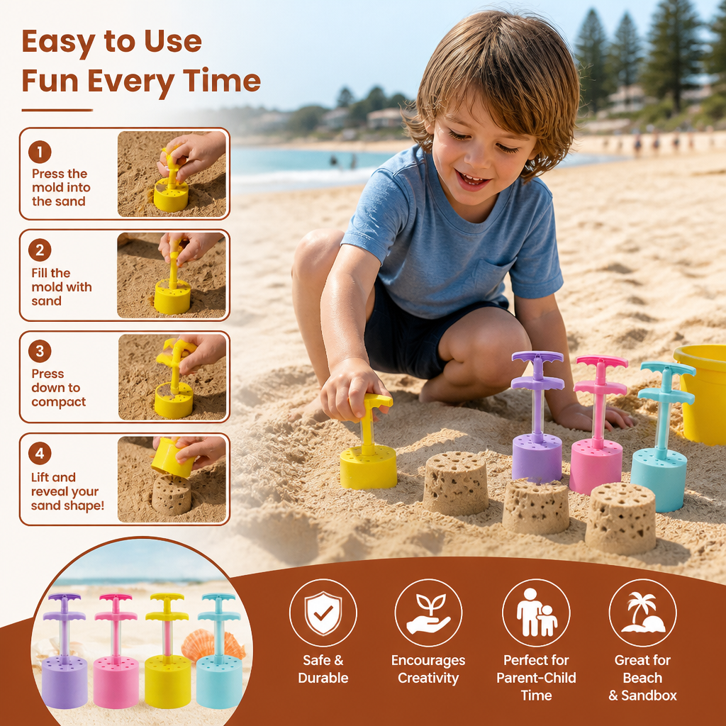 Honeycomb Sand Castle Maker – Sand Mold for Kids
