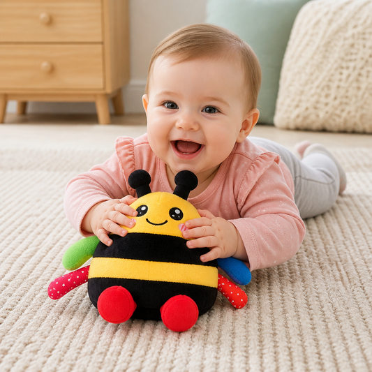 Interactive Musical Tummy Time Bee Plush Toy