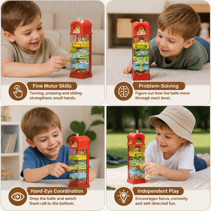 Interactive Farm Ball Run Toy for Fine Motor & Problem-Solving Skills