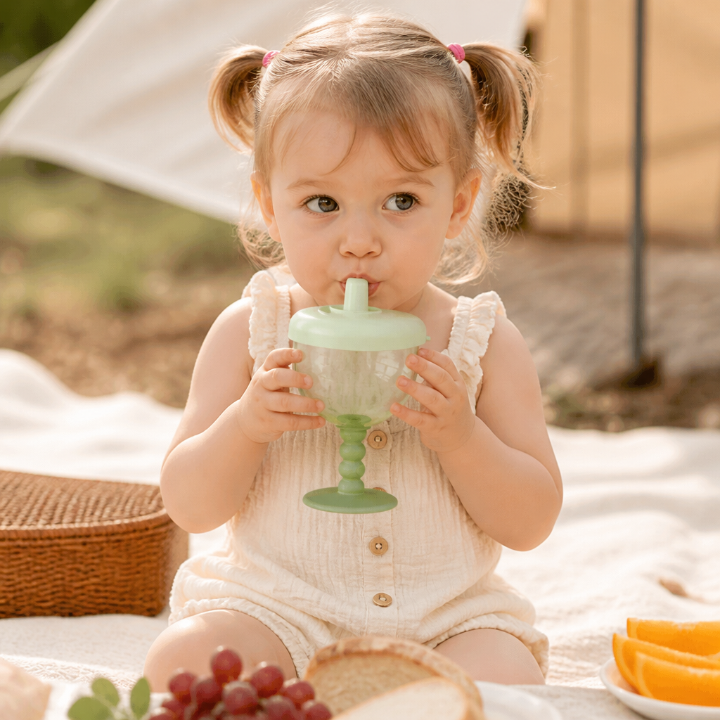 Spill-Proof Baby Straw Training Cup