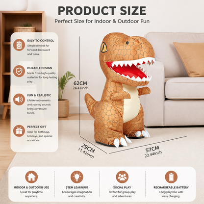 Remote Control Inflatable T-Rex Dinosaur Toy