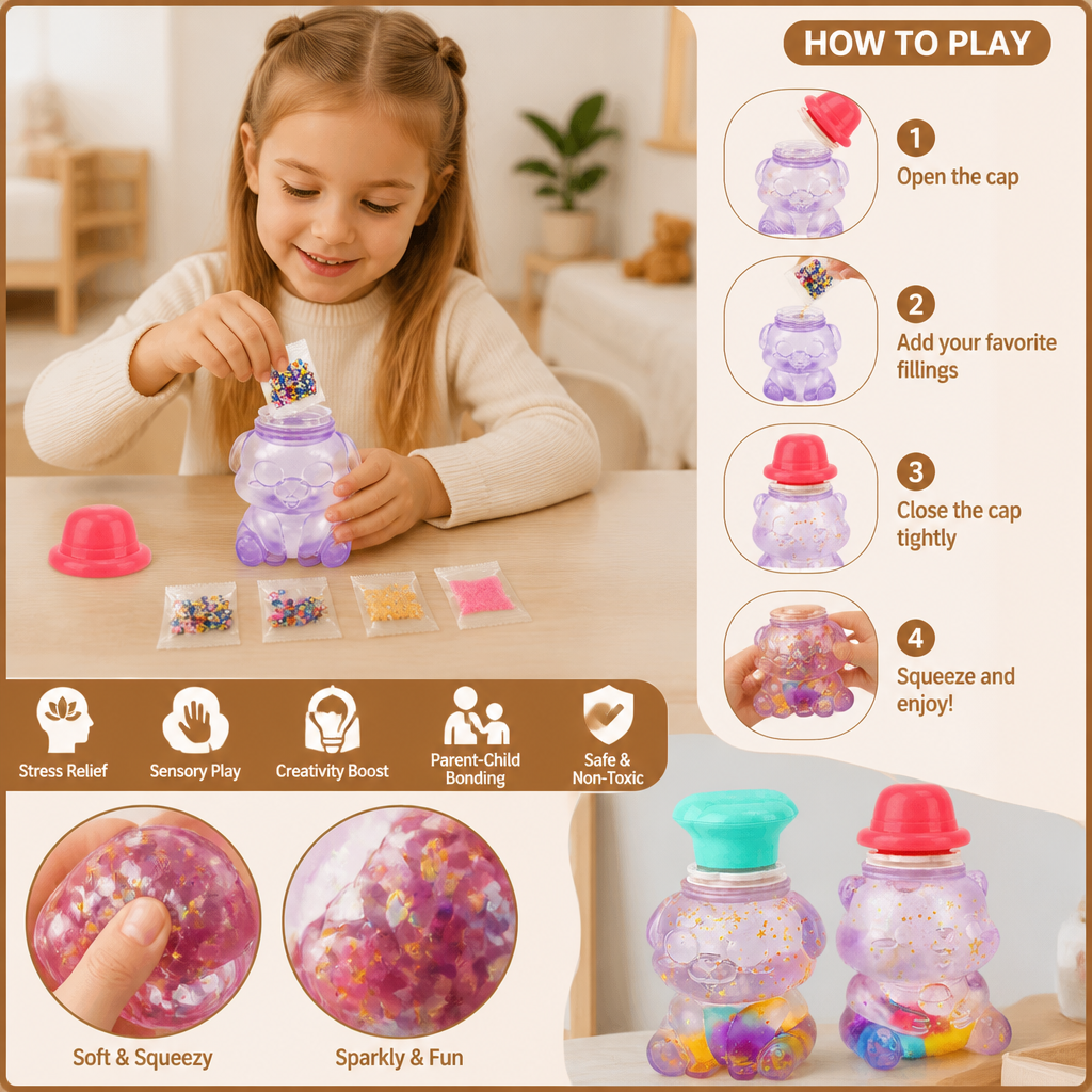DIY Creative Stress Relief Squishy Maker Kit