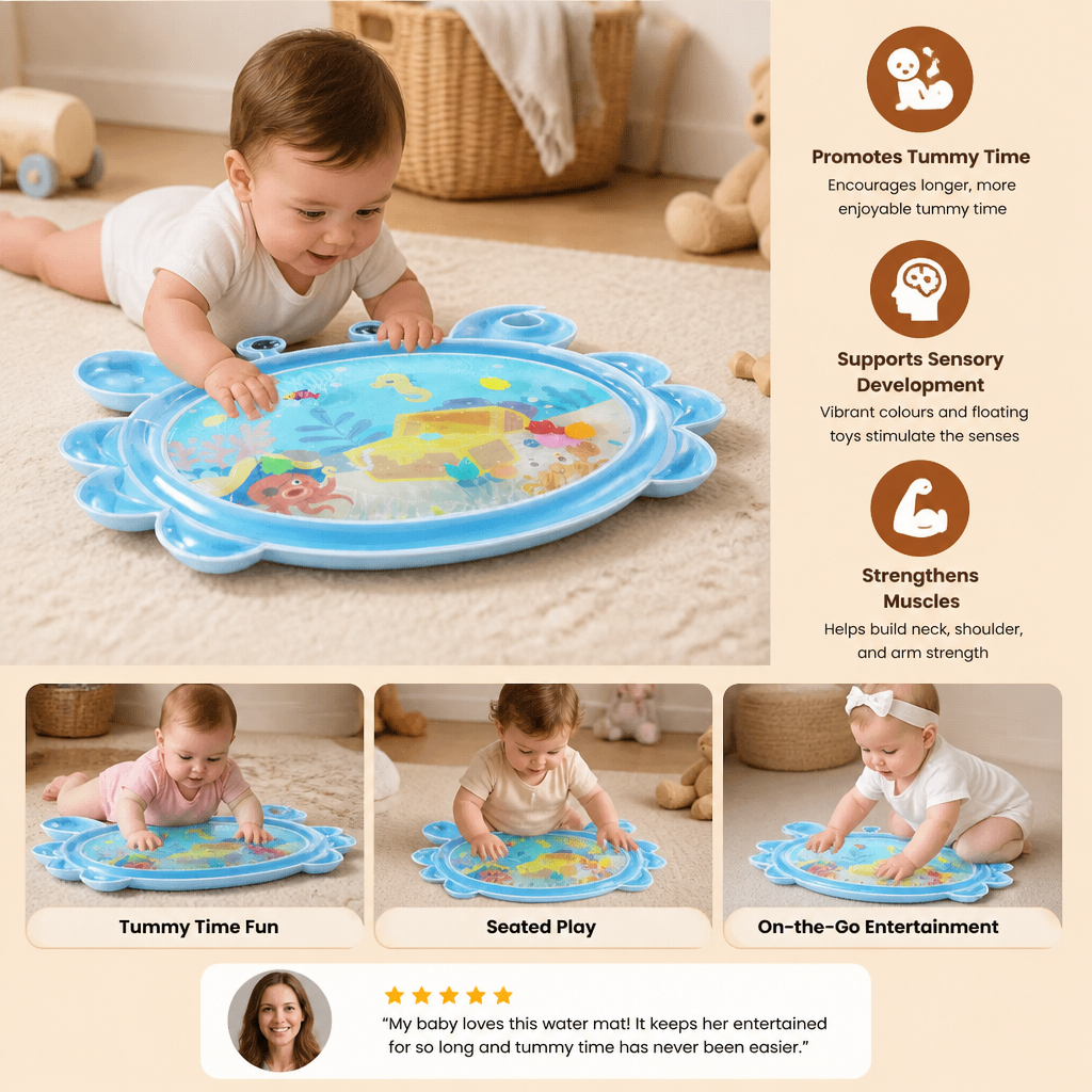 2in1 Interactive Tummy Time Toy & Play Mat