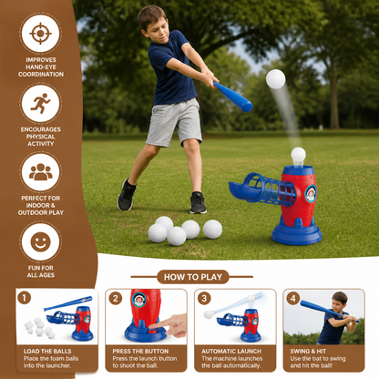 Kids Electronic Baseball Pitching Machine