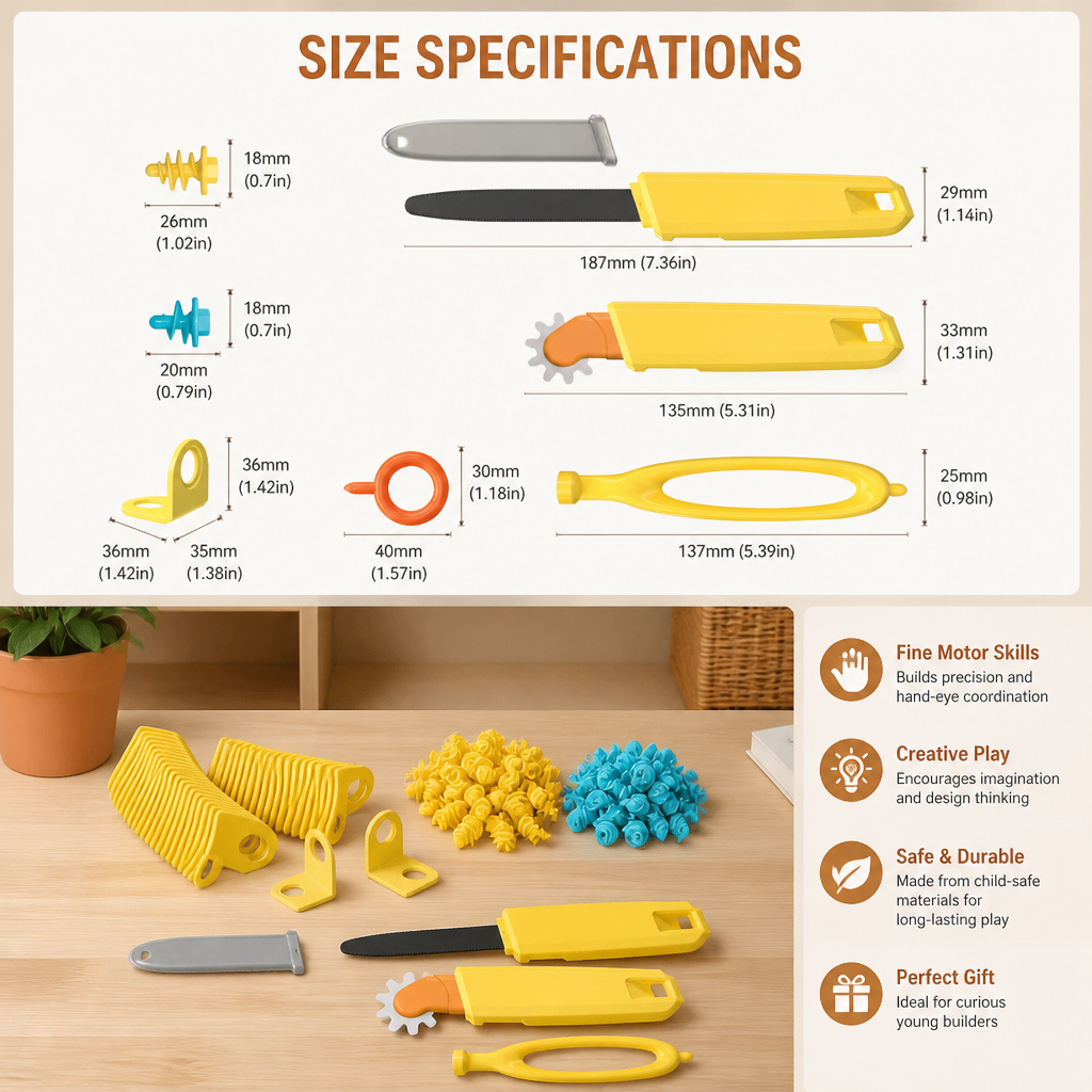 Kids Cardboard Construction Tool Kit