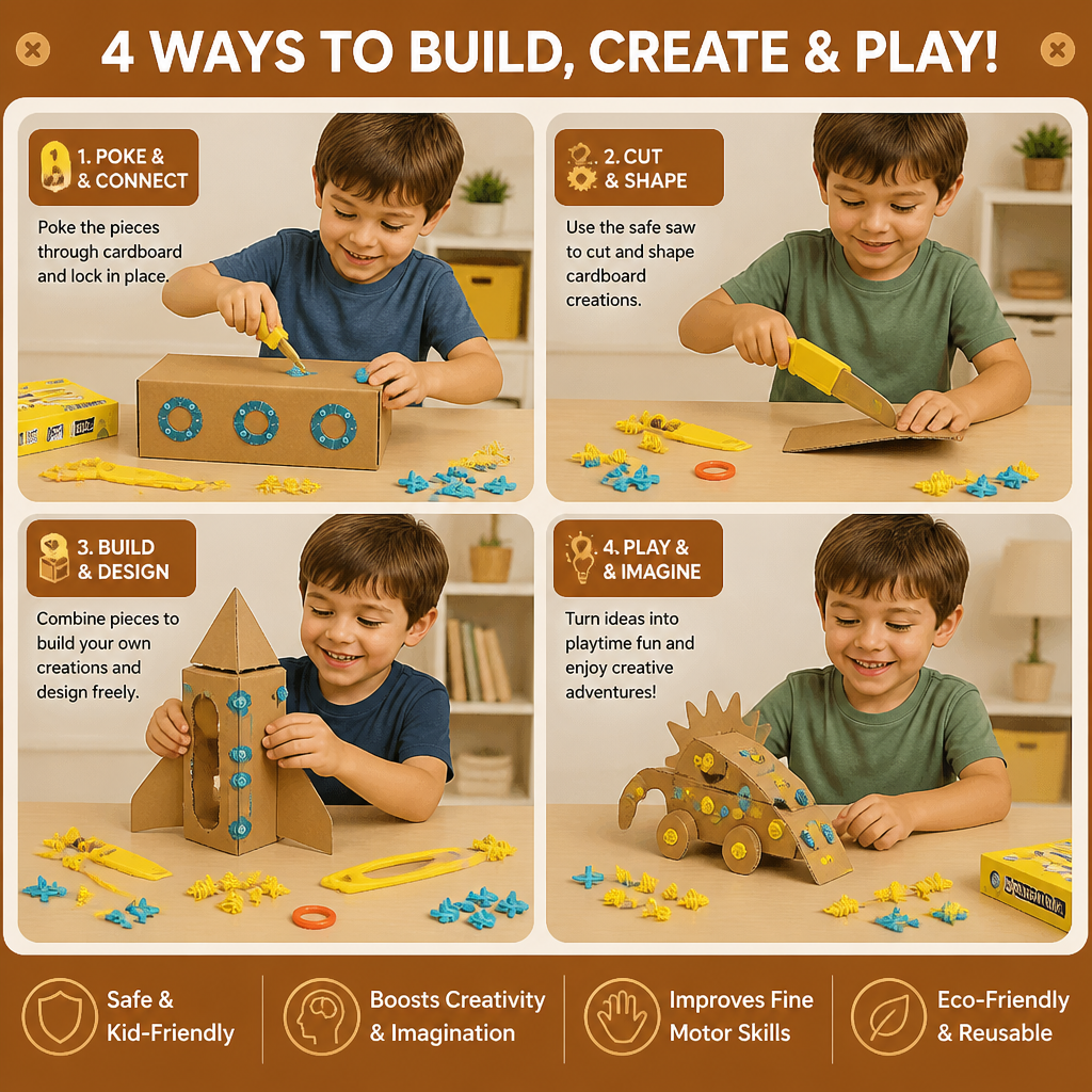 Kids Cardboard Construction Tool Kit