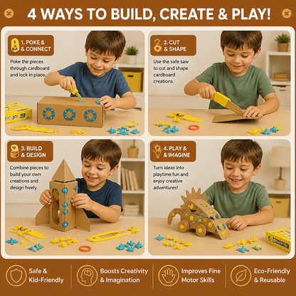 Kids Cardboard Construction Tool Kit