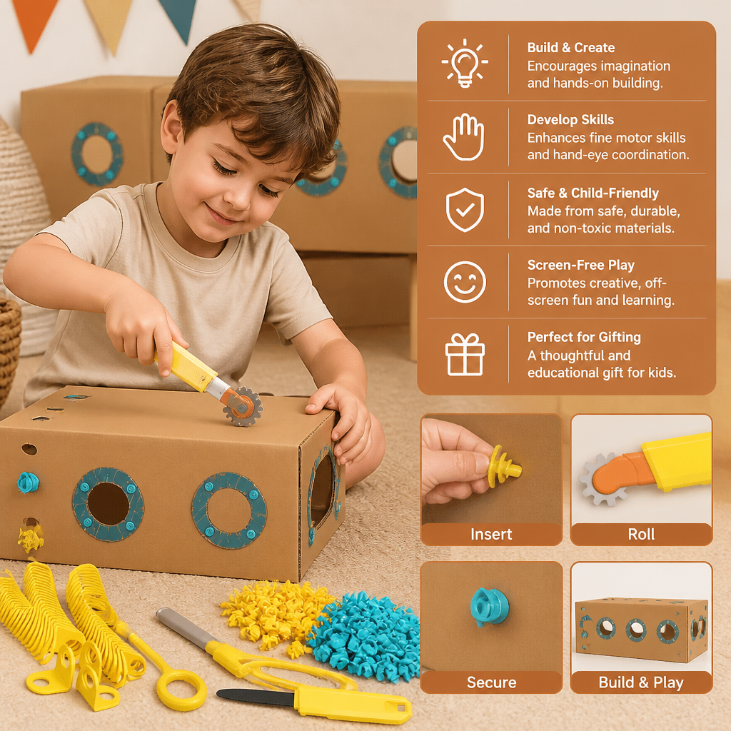 Kids Cardboard Construction Tool Kit