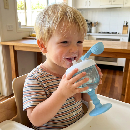Spill-Proof Baby Straw Training Cup