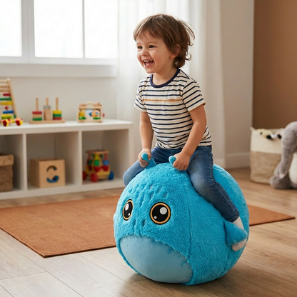 Inflatable Plush Hopping Animal for Kids – Bouncy Fun Toy