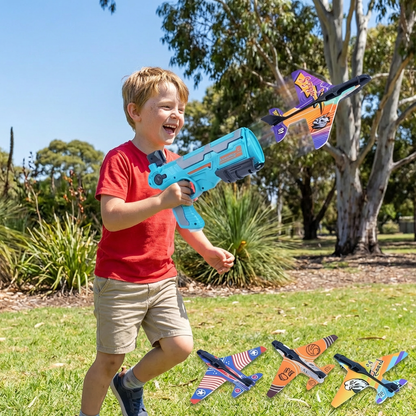 Kids Airplane Launcher – Outdoor Flying Toy Game