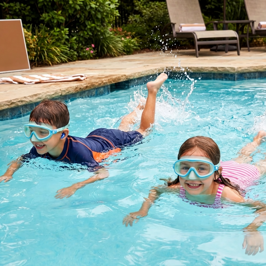 Practical Swimming Goggles for Kids – Anti-Fog, Secure Fit & Comfortable Wear