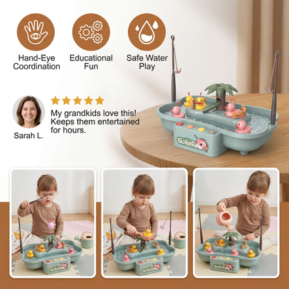Interactive Fishing Game Toy for Kids – Water Play Set with Rods