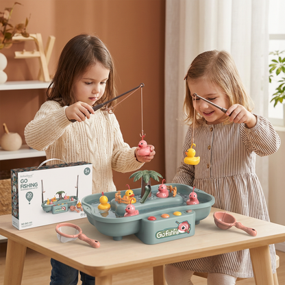 Interactive Fishing Game Toy for Kids – Water Play Set with Rods