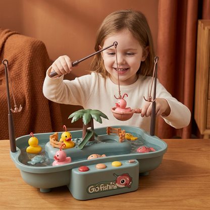 Interactive Fishing Game Toy for Kids – Water Play Set with Rods