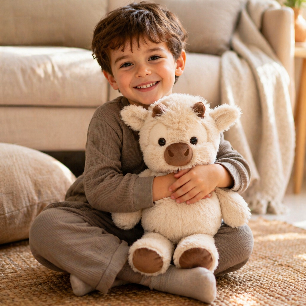 Running Calf Plush Toy – Soft Cartoon Stuffed Animal & Soothing Companion for Kids