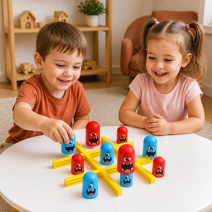 Monster Tic-Tac-Toe Board Game for Kids – Fun 2-Player Strategy Game