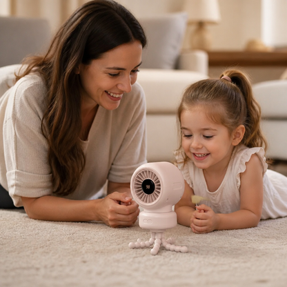 Portable Clip-On Mini Fan for Stroller Crib and Everyday Use