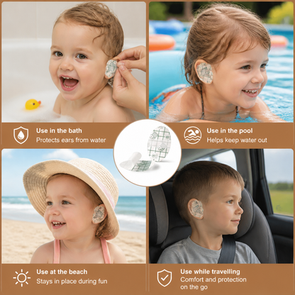 Waterproof ear protection film for children