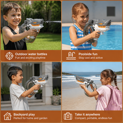 Electric Shark Water Gun for Kids – Fully Automatic Water Blaster for Hot Summer Fun