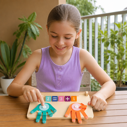 Wooden Finger Counting Board