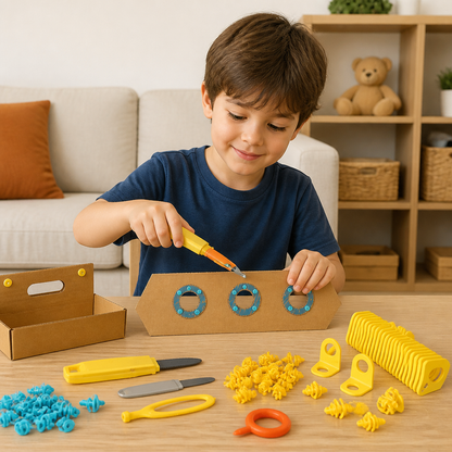 Kids Cardboard Construction Tool Kit