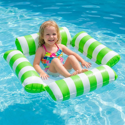 Inflatable Pool Seat for Kids – Water Hammock with Mesh Surface