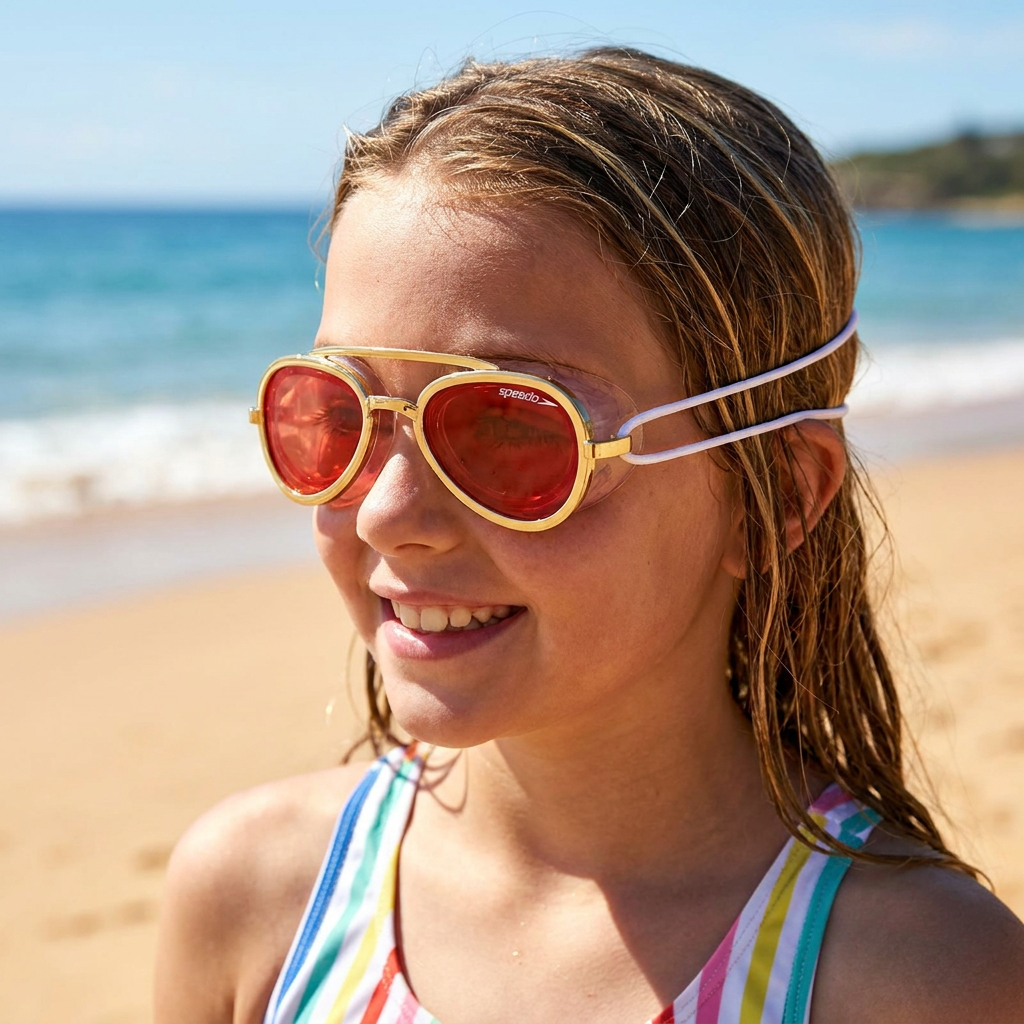 Pro Aviator Swim Goggles – UV400 Protection, Anti-Fog & Full Coverage Fit