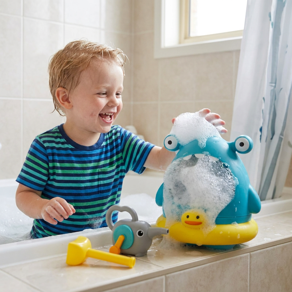 Cute Bubble Bath Toy for Kids – Automatic Foam Maker for Water & Bath Fun