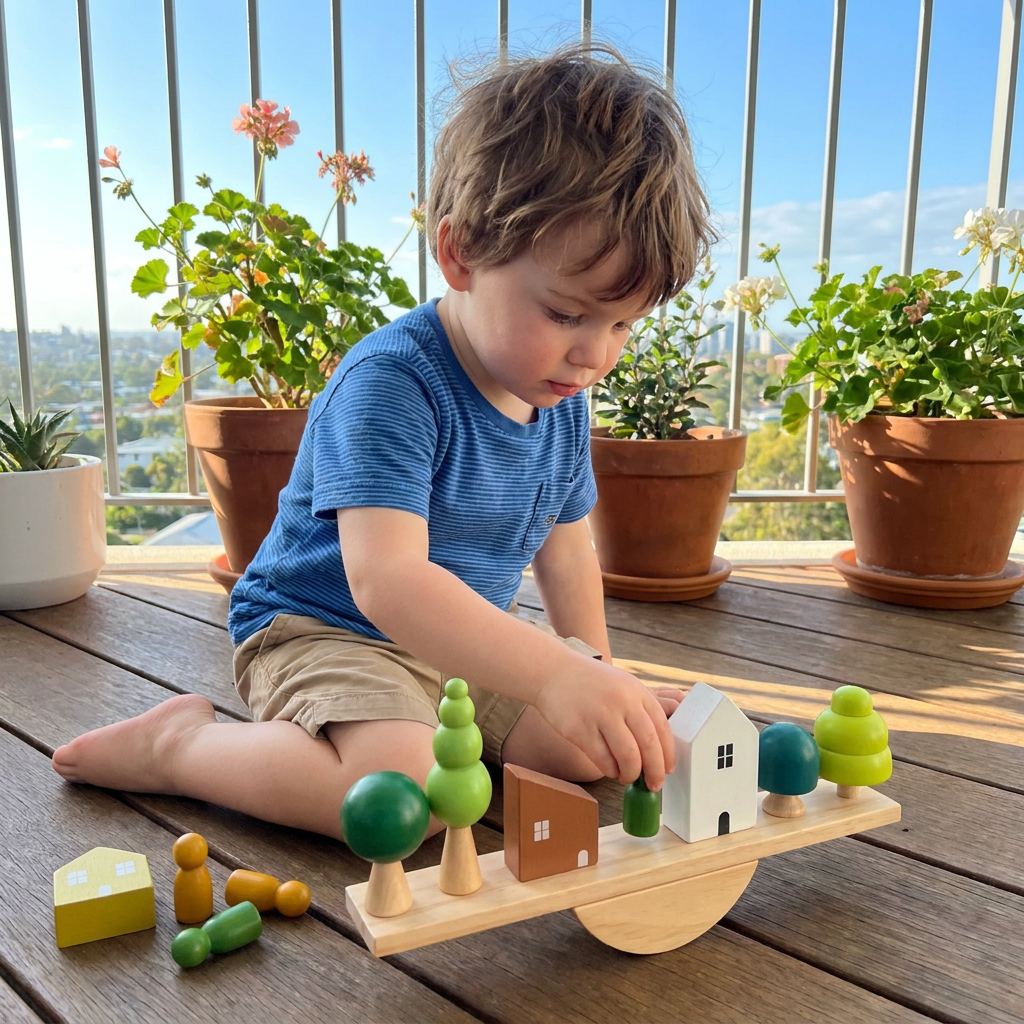 Montessori Wooden Seesaw Toy