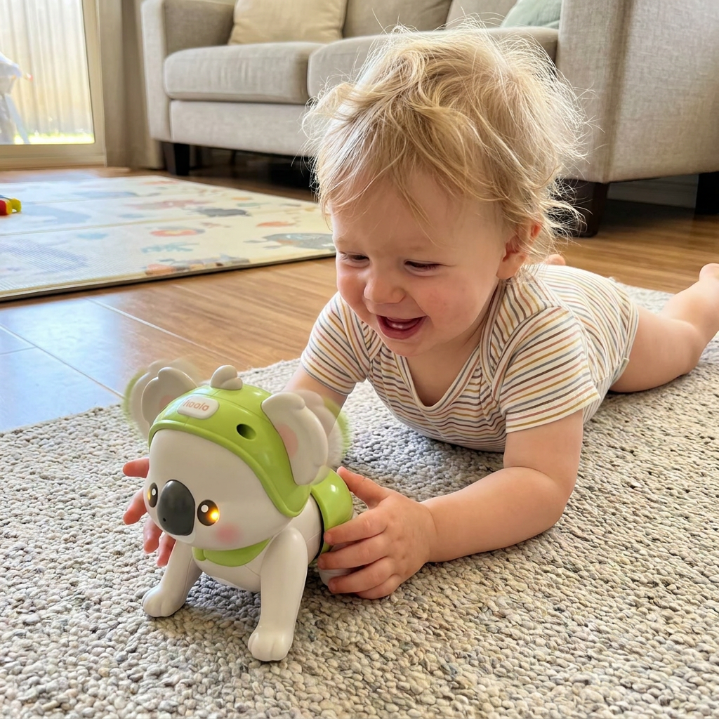 Interactive Crawling Baby Toy with Music & Voice Recording