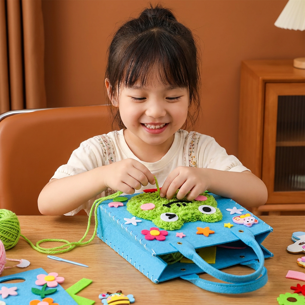 Kids DIY Plush Tote Bag Craft Kit