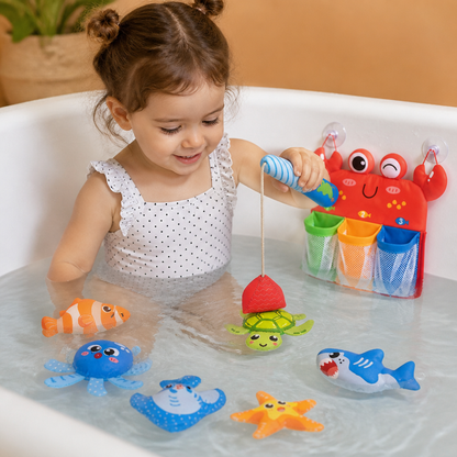 Montessori Magnet Fishing Bath Toy Set