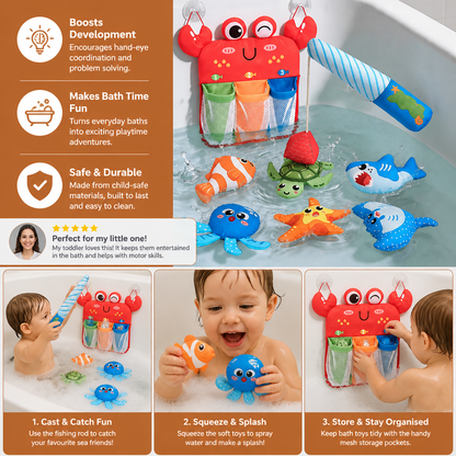 Montessori Magnet Fishing Bath Toy Set