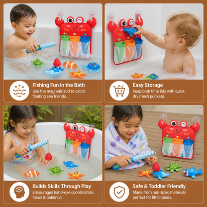 Montessori Magnet Fishing Bath Toy Set