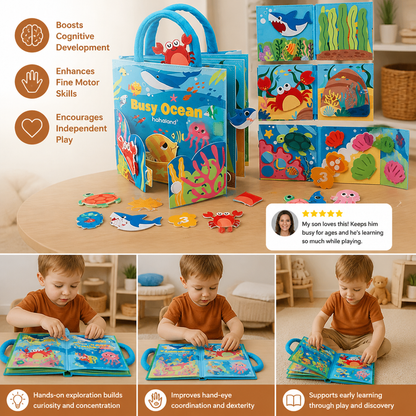Montessori Ocean Animals Sensory Busy Book