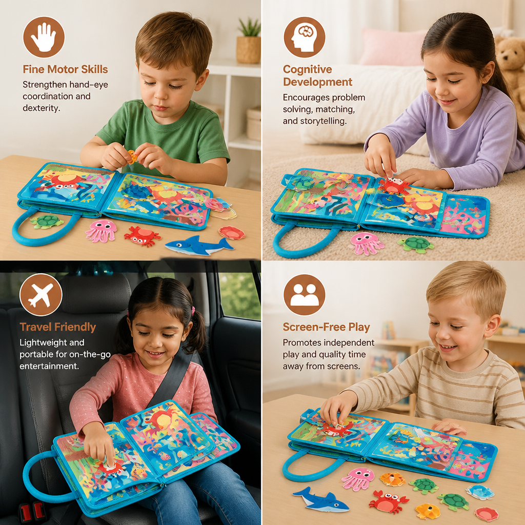 Montessori Ocean Animals Sensory Busy Book