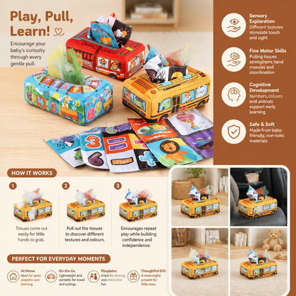 Montessori Magic Tissue Box – Sensory Learning Toy for Babies