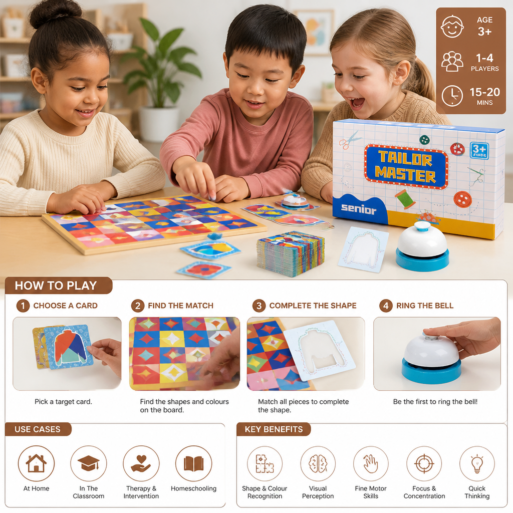 Tailor Master Shape Matching Puzzle Game
